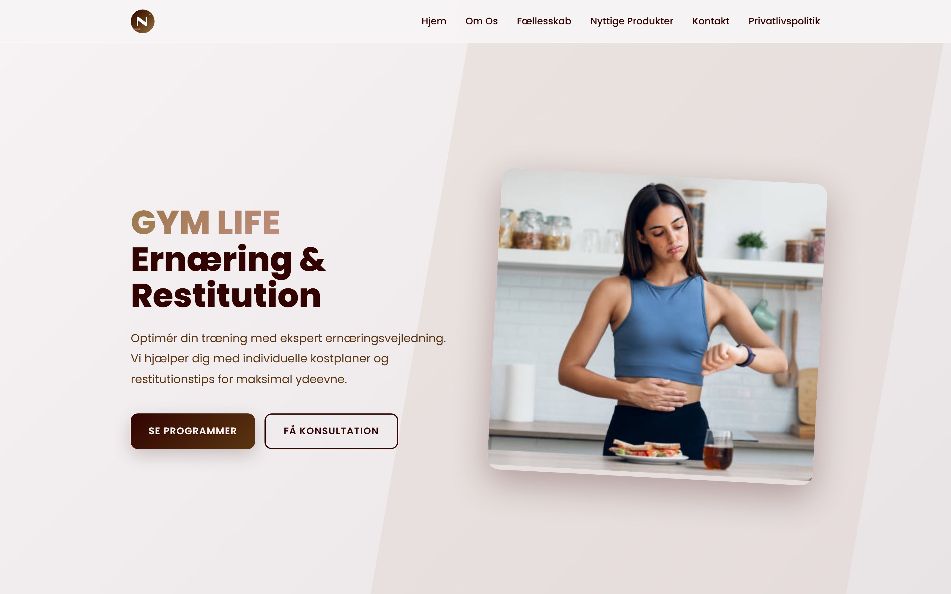 GYM LIFE — landing preview